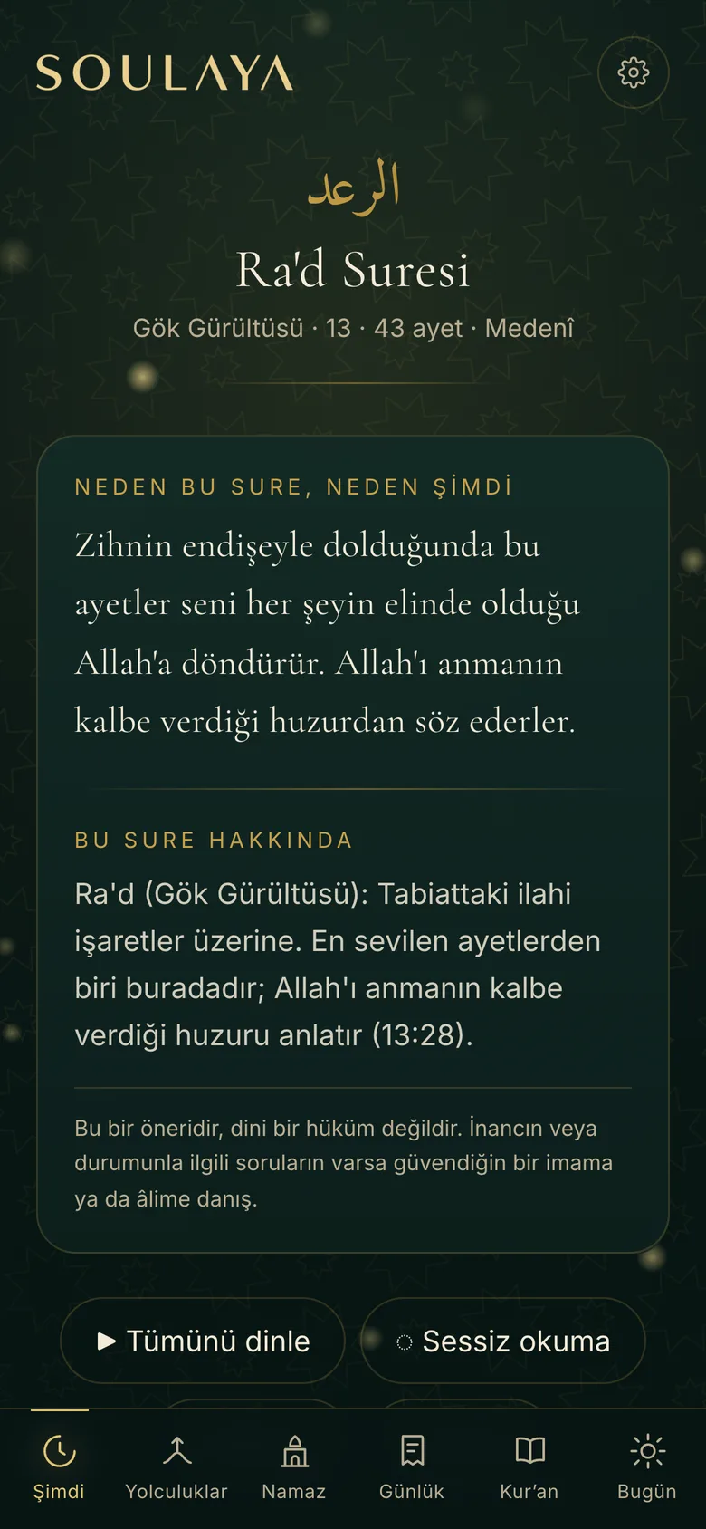 Hissettiklerine uygun ayetler